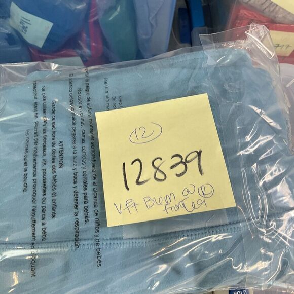 Zella Cropped Capri Leggings Solid Blue Stretchy Mid Rise Gym Yoga Workout XL * - Picture 10 of 11